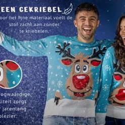 JAP Christmas JAP Foute Kersttrui - Rudolf Het Rendier - Kerstcadeau - Voor Kinderen - Kerst - 3/4 Jaar - Licht Blauw -duurzamer-speelgoed Verkoop 550x385 10