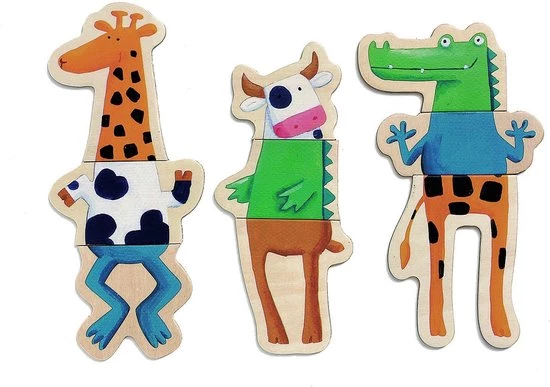 DJECO - Puzzel Gekke Dieren - 24 Stuk(s) 4 DJECO - Puzzel Gekke Dieren - 24 Stuk(s) - Afbeelding 2