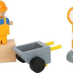 Small Foot Company Small Foot - Crane With Construction Site Accessories -duurzamer-speelgoed Verkoop 550x391 11