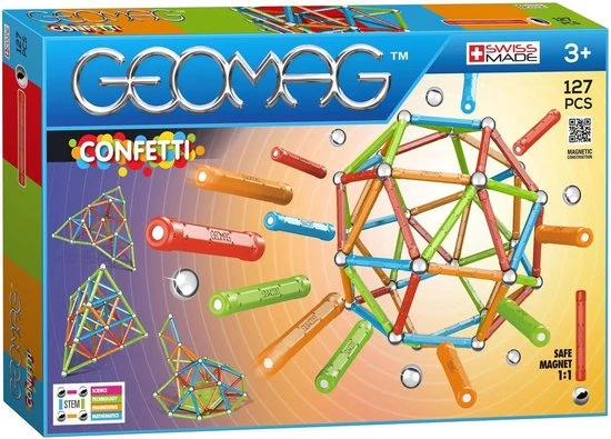 Geomag Confetti - 127 Delig 8 Geomag Confetti - 127 Delig - Afbeelding 6