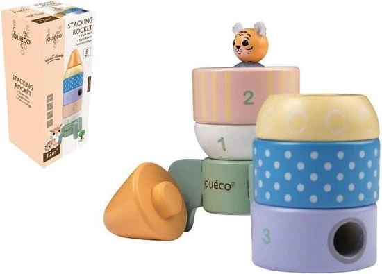 Jouéco Joueco - Stapel Raket 6 Jouéco Joueco - Stapel Raket - Afbeelding 4