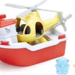 Green Toys Speelgoed Speelgoed Reddingsboot Met Helicopter - Green Toys