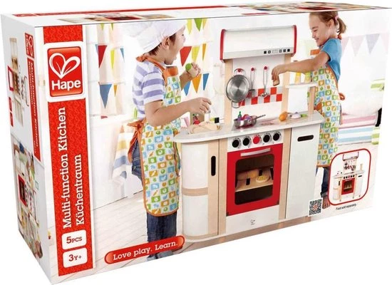 Hape Multifunctionele Houten Keuken 5 Hape Multifunctionele Houten Keuken - Afbeelding 3
