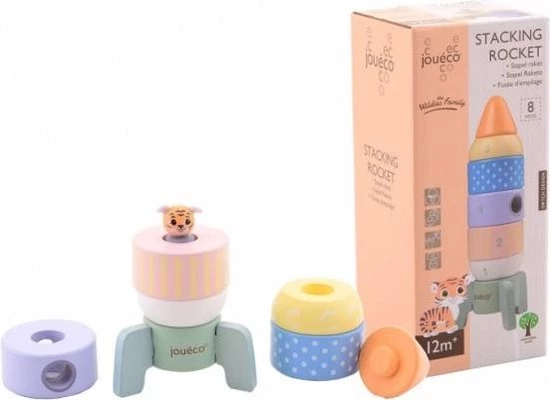 Jouéco Joueco - Stapel Raket 7 Jouéco Joueco - Stapel Raket - Afbeelding 5