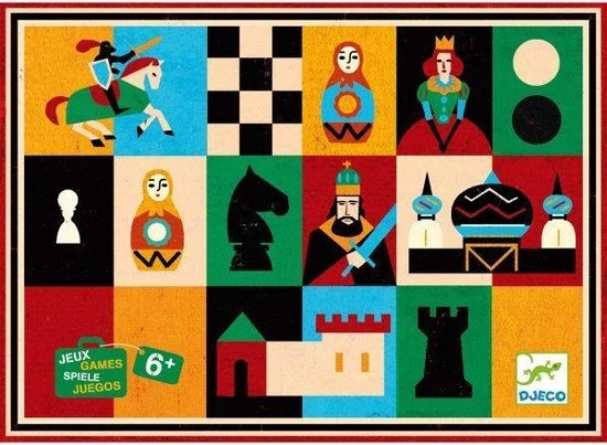 Djeco - Djeco Schaak- En Damspel 7 Djeco - Djeco Schaak- En Damspel - Afbeelding 5