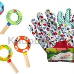 Small Foot Company Insectenkijker Houten Loep Met Setje Tuinhandschoenen Kind