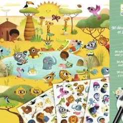 DJECO Stickerset ,Savannah, Woestijn En Noordpool -duurzamer-speelgoed Verkoop 550x419 13