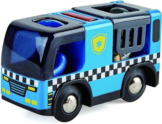 Hape Politieauto Met Sirene Hout 9,5 Cm 9 Hape Politieauto Met Sirene Hout 9,5 Cm - Afbeelding 7