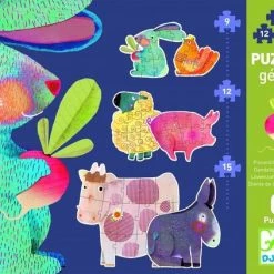 Djeco 6 Reuzengrote Boerderijdieren - 9, 12 En 15 Stukjes -duurzamer-speelgoed Verkoop 550x423 7