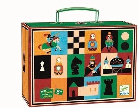 Djeco - Djeco Schaak- En Damspel 6 Djeco - Djeco Schaak- En Damspel - Afbeelding 4