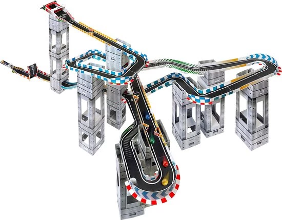 Marble Racetrax Circuit Set Knikkerbaan - Racebaan - 32 Sheets 5 Meter 8 Marble Racetrax Circuit Set Knikkerbaan - Racebaan - 32 Sheets 5 Meter - Afbeelding 6