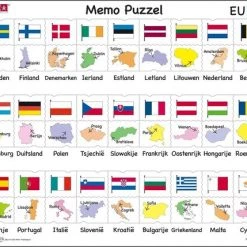 Larsen Legpuzzel Maxi Europese Unie Junior - Karton - 54 Stukjes
