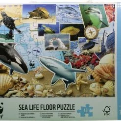 WWF - Vloer Puzzel – Wereld Natuur Fonds Puzzel – Zee Puzzel – Dieren Puzzel – Puzzel 48 Stukken – Wilde Haaien – Dubbelzijdige Puzzel - Puzzel Volwassenen - Puzzel Voor Baby's En Kinderen -duurzamer-speelgoed Verkoop 550x432 3