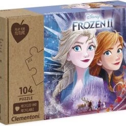 Clementoni Kinderpuzzels - Frozen 2, 104 Stukjes, Play For Future Puzzel 104 Stukjes, 6-8 Jaar - 27154 -duurzamer-speelgoed Verkoop 550x434