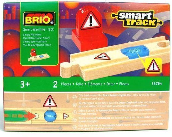 BRIO Treinset Treinbaan Smart Track Rail - Hout 4 BRIO Treinset Treinbaan Smart Track Rail - Hout - Afbeelding 2