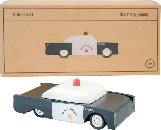 Mr. Dendro - Politie Auto - Grote Speelgoedauto 12,5cm - Houten Speelgoed Auto Vanaf 3 Jaar 9 Mr. Dendro - Politie Auto - Grote Speelgoedauto 12,5cm - Houten Speelgoed Auto Vanaf 3 Jaar - Afbeelding 7