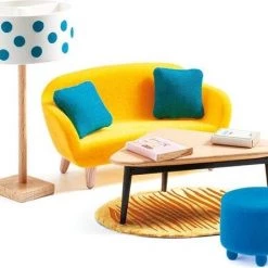 Djeco Poppenhuis Meubeltjes | Woonkamer Set