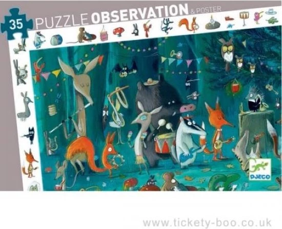 Djeco Observatie Puzzel Het Orkest - 35 Stukjes 4 Djeco Observatie Puzzel Het Orkest - 35 Stukjes - Afbeelding 2