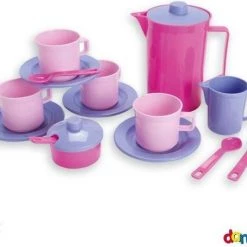 Dantoy Koffieservies Roze (17-dlg)