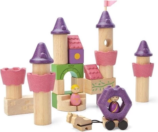Plantoys Plan Toys Houten Bouwblokken Sprookjes Blokken 5 Plantoys Plan Toys Houten Bouwblokken Sprookjes Blokken - Afbeelding 3