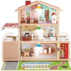 Hape Family Mansion Poppenhuis -duurzamer-speelgoed Verkoop 550x465 11