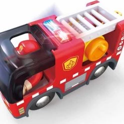 Hape Brandweerauto Met Sirene Hout 9,5 Cm -duurzamer-speelgoed Verkoop 550x467 1