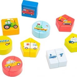 New Classic Toys Houten Geometrische Vormenpuzzel - Voertuigen -duurzamer-speelgoed Verkoop 550x467 3