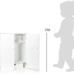 Small Foot Company Small Foot Houten Poppen Kledingkast 53 Cm Wit -duurzamer-speelgoed Verkoop 550x473 10