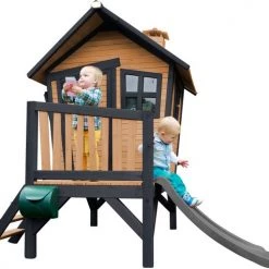 AXI Robin Speelhuis In Bruin/Antraciet - Met Veranda En Grijze Glijbaan - Speelhuisje Op Palen Met Veranda - FSC Hout - Speeltoestel Voor De Tuin 46 AXI Robin Speelhuis In Bruin/Antraciet - Met Veranda En Grijze Glijbaan - Speelhuisje Op Palen Met Veranda - FSC Hout - Speeltoestel Voor De Tuin -duurzamer-speelgoed Verkoop 550x476 9