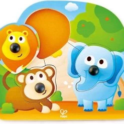 Hape Knoppuzzel Jungle Dieren | Grote Knoppen