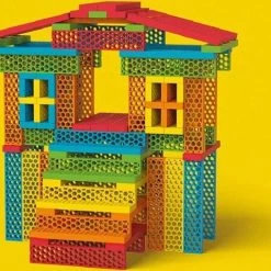 Bioblo Bouwset - Hello Box Rainbow-Mix Met 100 Stenen -duurzamer-speelgoed Verkoop 550x479 5