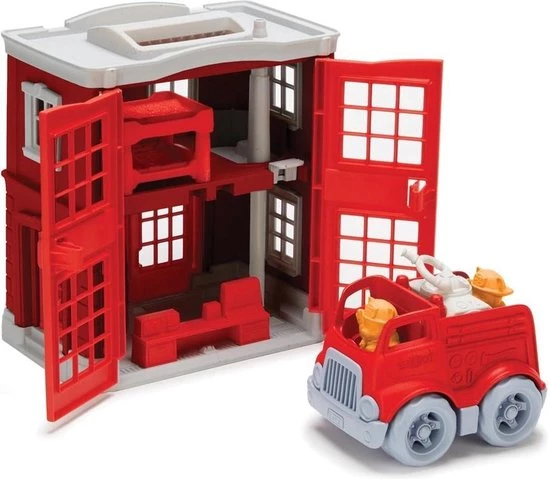 Green Toys Inc Brandweer Kazerne - Green Toys 4 Green Toys Inc Brandweer Kazerne - Green Toys - Afbeelding 2