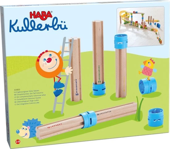 HABA Kullerb? Knikkerbaan - Uitbreidingsset - Hoge Zuilen 4 HABA Kullerb? Knikkerbaan - Uitbreidingsset - Hoge Zuilen - Afbeelding 2