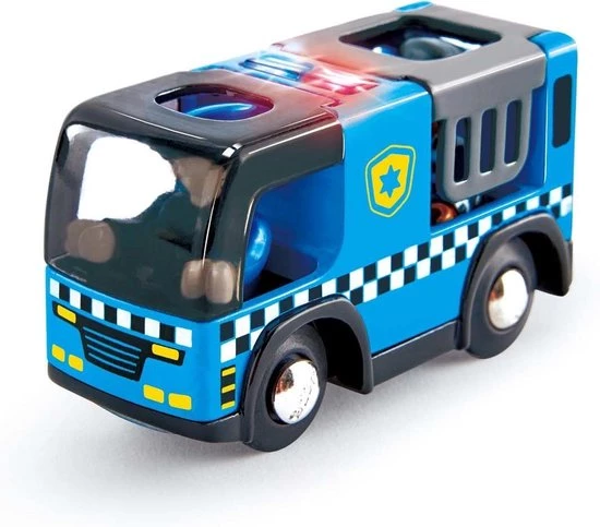 Hape Politieauto Met Sirene Hout 9,5 Cm 4 Hape Politieauto Met Sirene Hout 9,5 Cm - Afbeelding 2