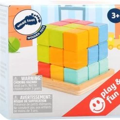 Small Foot Company Small Foot - 3D Geometric Shapes Puzzle Cube -duurzamer-speelgoed Verkoop 550x484 3