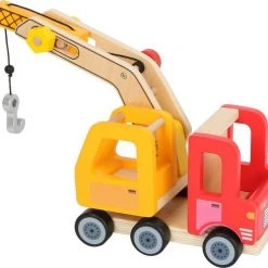 Small Foot Company Houten Hijskraan Truck - Rood -duurzamer-speelgoed Verkoop 550x490