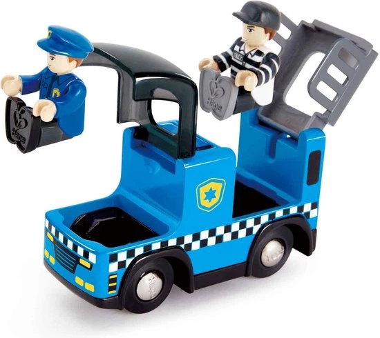 Hape Politieauto Met Sirene Hout 9,5 Cm 6 Hape Politieauto Met Sirene Hout 9,5 Cm - Afbeelding 4