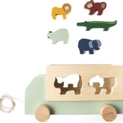 Trixie Trekfiguur Vrachtwagen 23 Cm Hout Naturel/groen 6-delig -duurzamer-speelgoed Verkoop 550x502 2