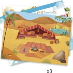 DJECO Stickerset ,Savannah, Woestijn En Noordpool -duurzamer-speelgoed Verkoop 550x509 8