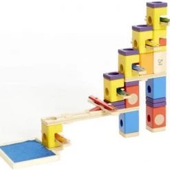 Hape Quadrilla Muziek En Beweging - Houten Knikkerbaan