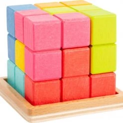 Small Foot Company Small Foot - 3D Geometric Shapes Puzzle Cube -duurzamer-speelgoed Verkoop 550x518 8