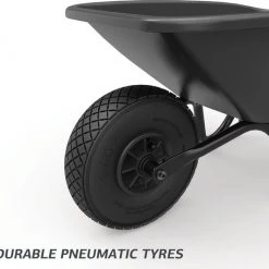 BERG Dempy Black Kinderkruiwagen - Metaal - Met Kunststof Bak - Luchtband - Zwart -duurzamer-speelgoed Verkoop 550x532 10