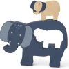 Trixie Houten - Houten Baby Puzzel - Mrs. Elephant