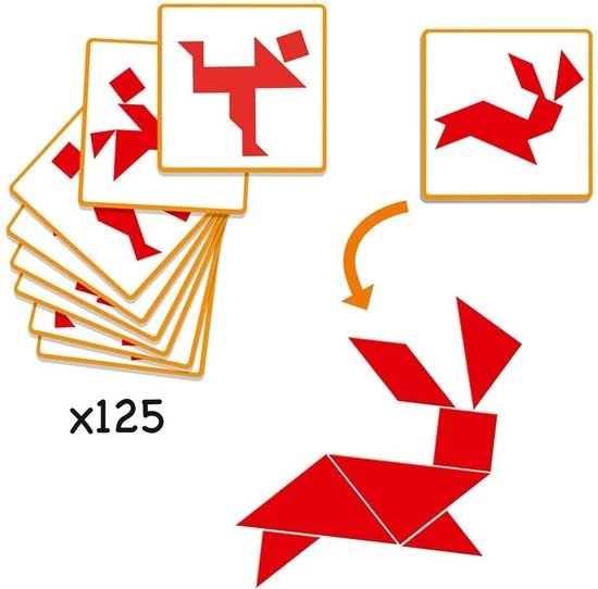 Djeco Tangram 6 Djeco Tangram - Afbeelding 4