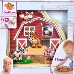 Eichhorn Houten Nopjespuzzel Met Geluid, 6dlg. -duurzamer-speelgoed Verkoop 550x544 10