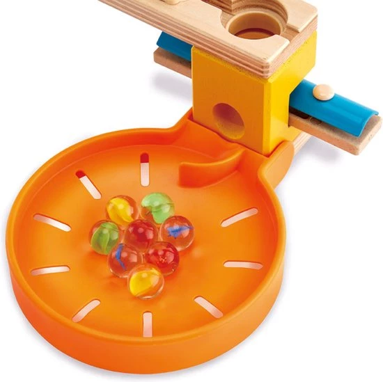 Hape Quadrilla - 2 Opvangbakjes - Knikkerbaan 6 Hape Quadrilla - 2 Opvangbakjes - Knikkerbaan - Afbeelding 4