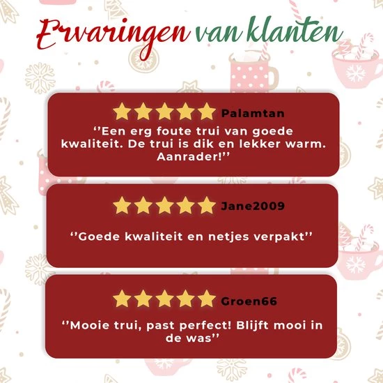 Jule Sweaters Foute Kersttrui Dames & Heren - Christmas Sweater "De Lievelingstrui Van De Kerstman" - 100% Biologisch Katoen - Kerst Trui Mannen & Vrouwen Maat XXXL 10 Jule Sweaters Foute Kersttrui Dames & Heren - Christmas Sweater "De Lievelingstrui Van De Kerstman" - 100% Biologisch Katoen - Kerst Trui Mannen & Vrouwen Maat XXXL - Afbeelding 8