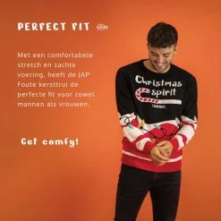JAP Christmas JAP Foute Kersttrui - Christmas Spirit - Kerstcadeau Volwassenen - Dames En Heren - Kerst - 2XL - Zwart -duurzamer-speelgoed Verkoop 550x550 135