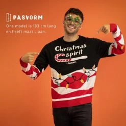 JAP Christmas JAP Foute Kersttrui - Christmas Spirit - Kerstcadeau Volwassenen - Dames En Heren - Kerst - 2XL - Zwart -duurzamer-speelgoed Verkoop 550x550 138