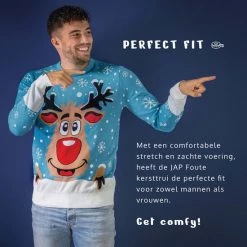 JAP Christmas JAP Foute Kersttrui - Rudolf Het Rendier - Kerstcadeau Volwassenen - Dames En Heren - Kerst - S - Licht Blauw 13 JAP Christmas JAP Foute Kersttrui - Rudolf Het Rendier - Kerstcadeau Volwassenen - Dames En Heren - Kerst - S - Licht Blauw -duurzamer-speelgoed Verkoop 550x550 141